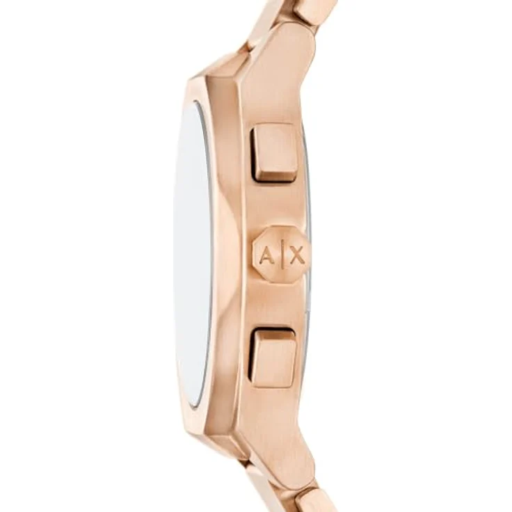 Armani Exchange AX4188, Herren Analog Quarz Uhr mit roségoldfarbenem Edelstahl Armband, braunem Zifferblatt, 42 mm Gehäuse, wasserdicht bis 50 m – Bild 4