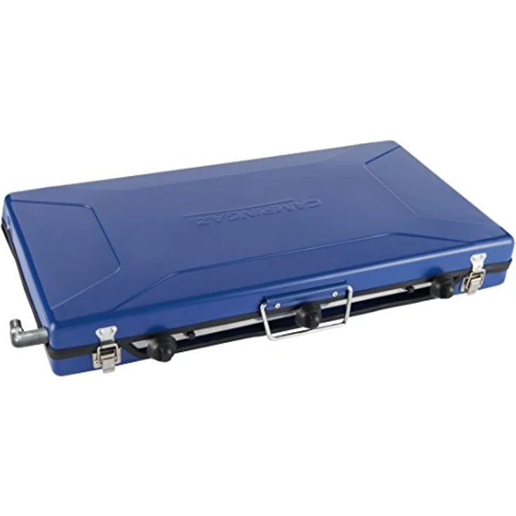 Campingaz Zweiflammkocher Camping Vario Fold, zum Kochen und Überbacken, klappbar, Art. 2000028967, blau – Bild 4