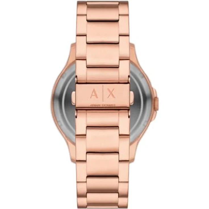 Armani Exchange Herren Analog Automatik Uhr mit Edelstahl Armband AX2456, Roségold, Wasserdicht bis 50 m – Bild 5