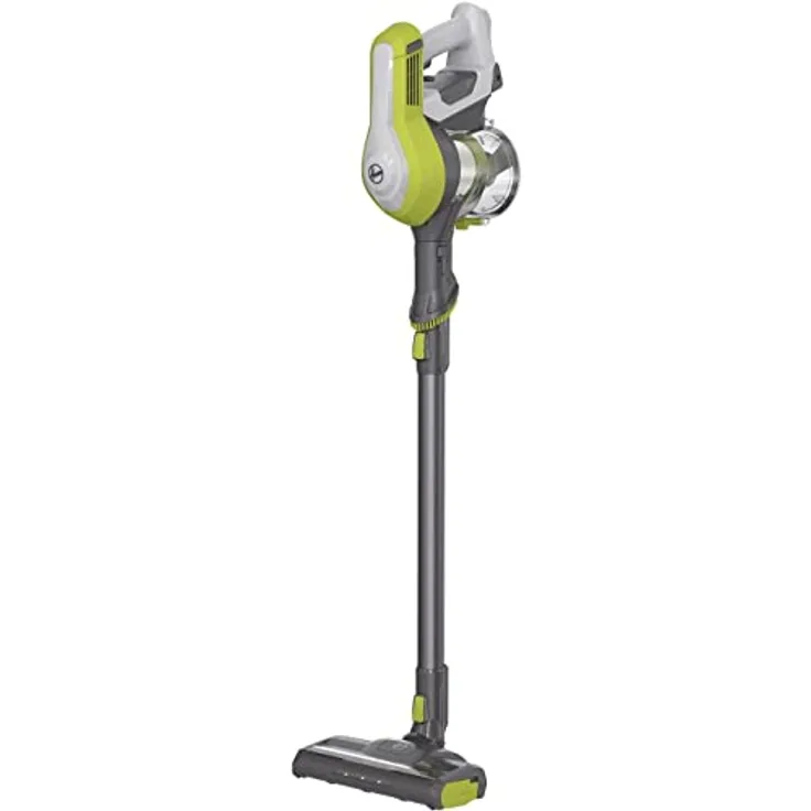Hoover HF1 HOME Akku-Staubsauger ohne Beutel für bis zu 120 m² mit 1 Akkuladung – kabelloser Staubsauger mit LED-Licht, XL Staubbehälter & Parkfunktion – Handstaubsauger mit Fugendüse & Staubbürste