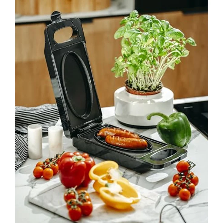 Adler AD 3066 Multifunktionsgrill, Toasten, Backen, Grillen, Antihaftbeschichtung, Kontaktgrill, Schwarz – Bild 5