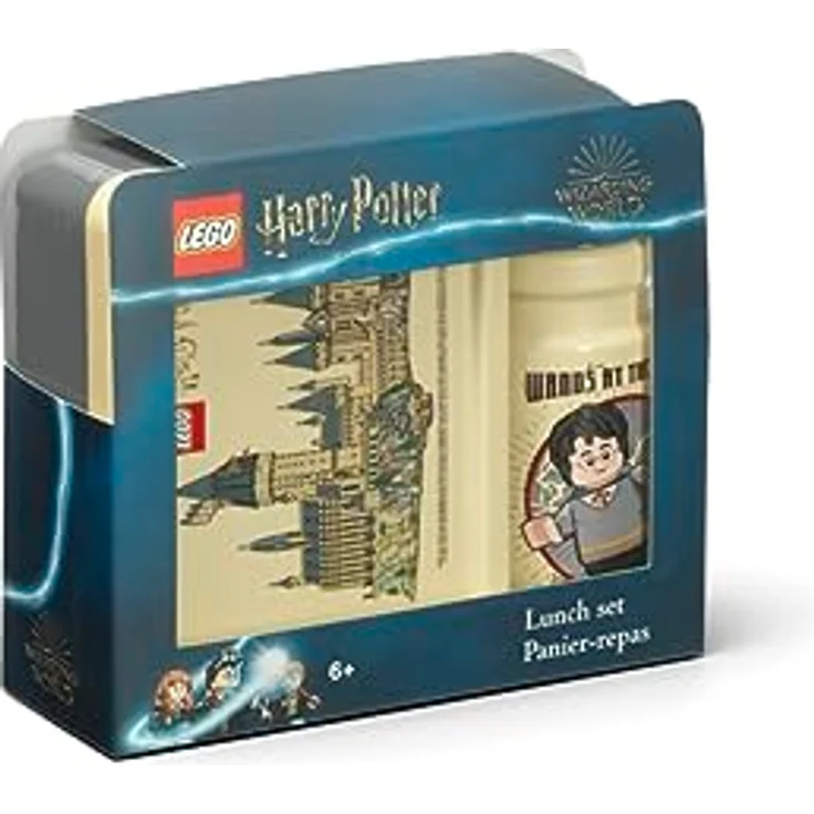 Room Copenhagen Lego Harry Potter Lunch-Set Hogwarts, Lunchbox und 390-ml-Flasche, langlebig und spülmaschinenfest, ideal für Kinder und Erwachsene – Bild 2