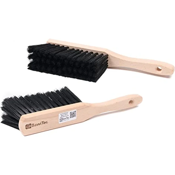 BawiTec Profi Kehrbesen Set Kehrset XL Besen 60cm Saalbesen #0715 inkl. Metall-Teleskopstiel verstellbar,Handfeger 28cm,Metall-Kehrschaufel mit Holzgriff,stabil robust,feine weiche Kunsthaar-Borsten – Bild 4