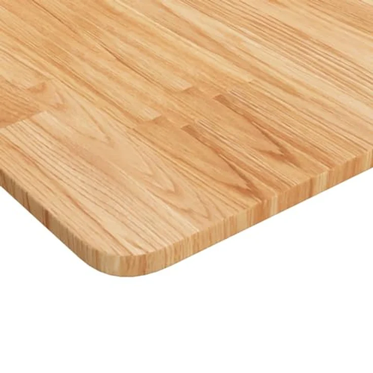 vidaXL Schneidebrett Waschtischplatte Hellbraun 60x40x1,5 cm Massivholz Behandelt, Eichenholz – Bild 3