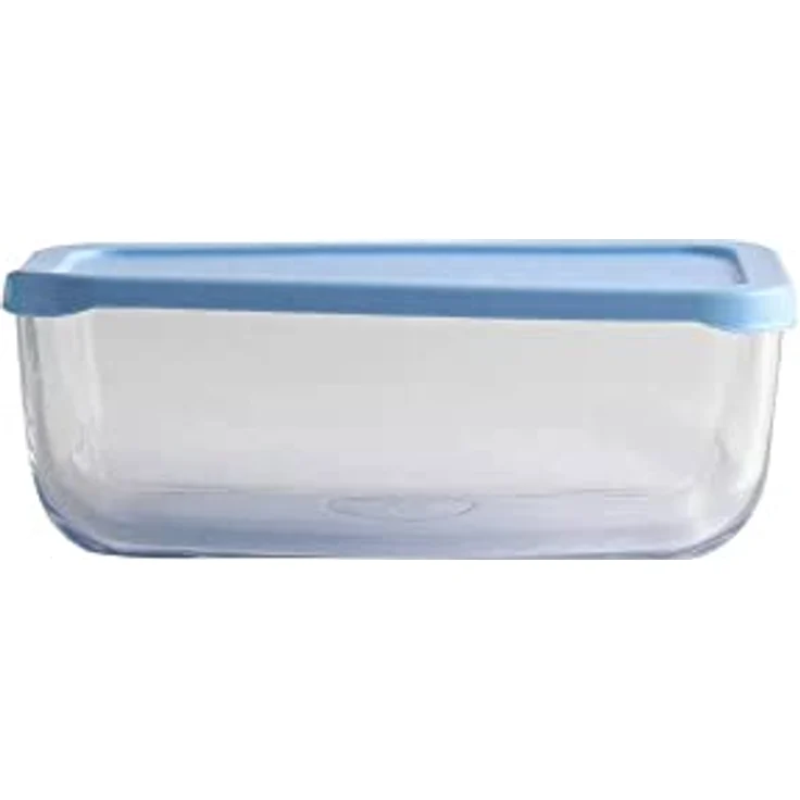 Pasabahce Snow Box Aufbewahrungsset Blau Deckel, 3 Stück - 1200ml + 275cc + 275cc – Bild 4