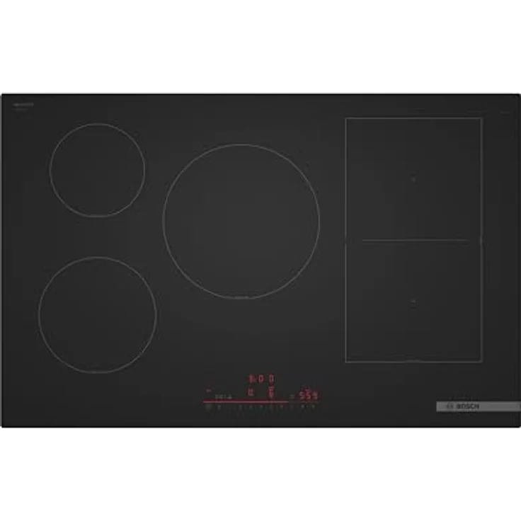 Bosch PVW81CHB1E Serie 6 Induktionskochfeld 80 cm, Mattschwarz, automatische Dunstabzugaktivierung, Combi Zone für großes Kochgeschirr, Power Boost-Funktion – Bild 1