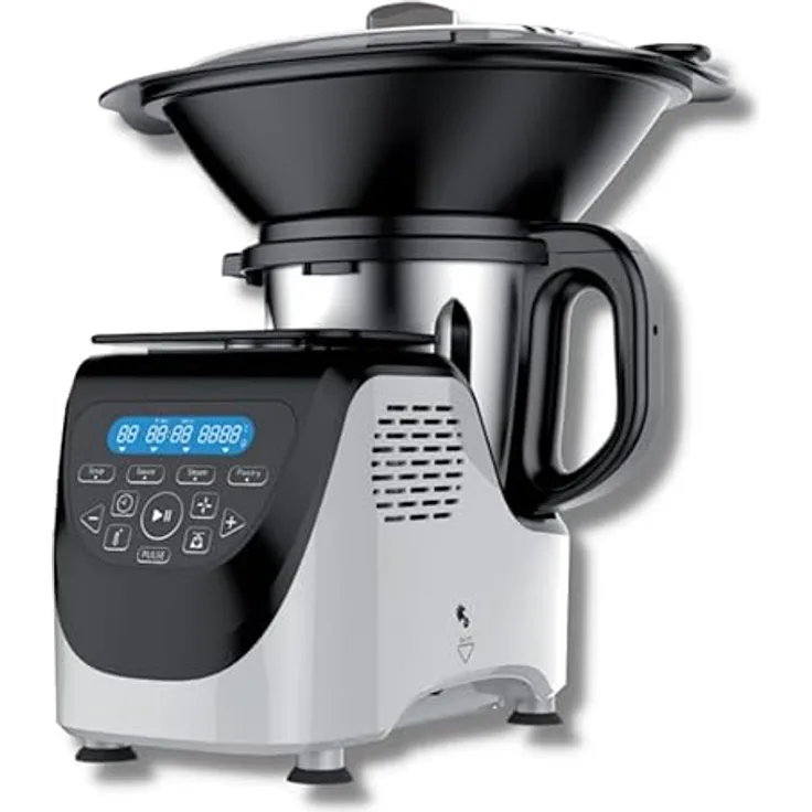 Küchenmaschine, Chef O Matic Kitchen Robot, 1000 W, 3 l, 3500 U/min, mehrere Zubehörteile, 10 Geschwindigkeiten, LED-Touchscreen, multikocher