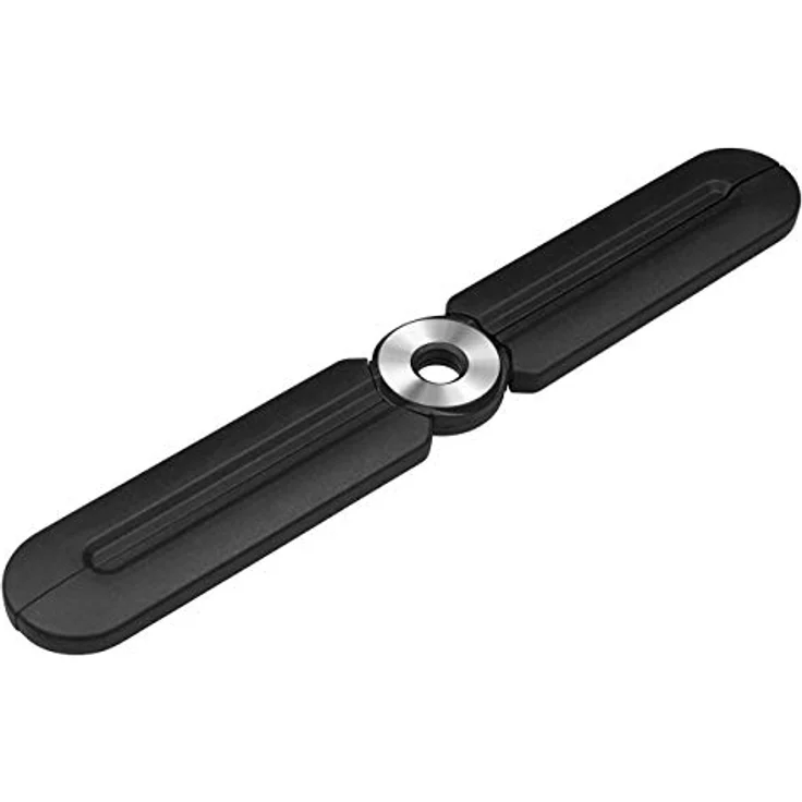 Wedo 206300101 Design Topfuntersetzer, Aufklappbar, für Töpfe bis Ø 25 cm, hitzebeständig bis 230 °C 22 x 3 x 1 cm, Silikon, gebürsteter Edelstahlring, Schwarz – Bild 4