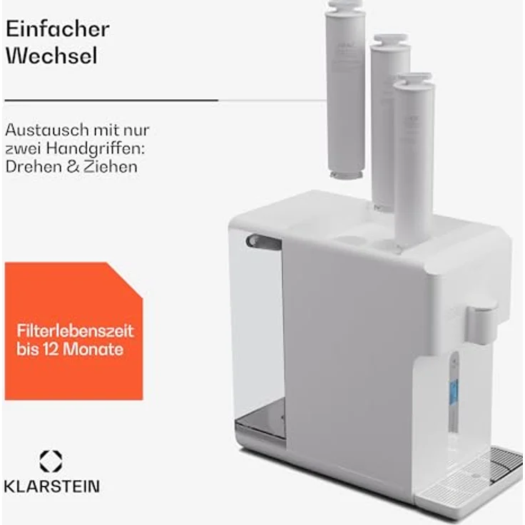 Klarstein Wasserfilter AquaLine PAC Filter 2-in-1 Filtersystem, Aktivkohlefilter für optimale Wasseraufbereitung – Bild 3