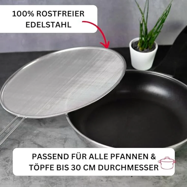 Westmark Spritzschutz, Durchmesser: 30 cm, Rostfreier Edelstahl, Picante, Silber, 12182270 – Bild 4
