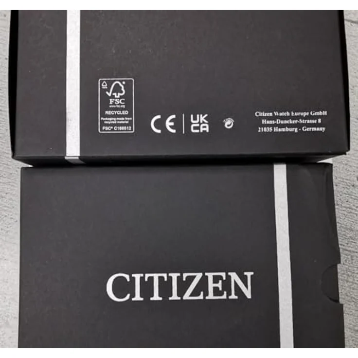 CITIZEN Analog Herrenuhr mit gelbem Zifferblatt, Grau, Japanisch - Quarzwerk, leuchtende Zeiger, wassergeschützt 5 ATM – Bild 5