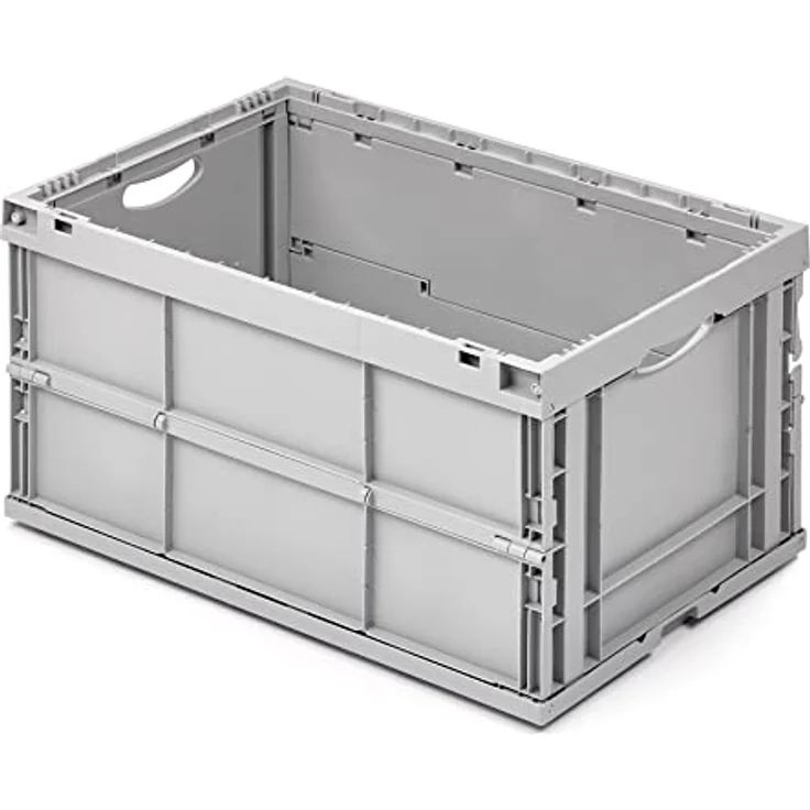 ALUTEC Faltbox aus Kunststoff (Inhalt 64 l, Außenmaße (LxBxH) 600 x 400 x 320 mm, lebensmittelecht, kälte- und hitzebeständig von -40° bis +80°C, Aufbewahrungskiste) 05100 – Bild 1