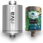 Riva rivaALVA Skin & Hair EM Duschfilter mit EM-Keramik, Filtereffizienz und Wasservitalisierung, schwarz