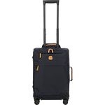 Bric's Erweiterbarer Cabin Trolley, X-Collection, Handgepäckkoffer mit 4 Doppelrädern, Strapazierfähig und Ultraleicht, Größe: 36x55x23 cm, Ozeanblau