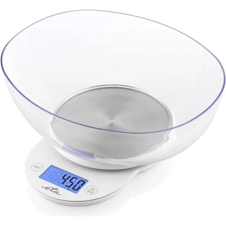 ETA Kitchen scale with a bowl 577090000 Mari Graduation 1 g Display type LCD White, Küchenwaage, Weiss