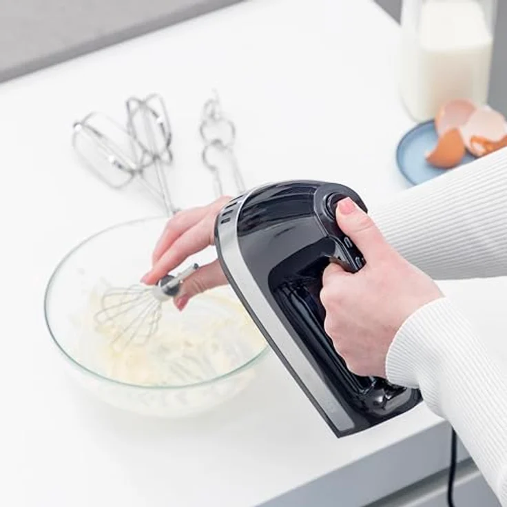 Princess 222206 Handmixer, 500W, Kunststoff, schwarz, silber – Bild 5