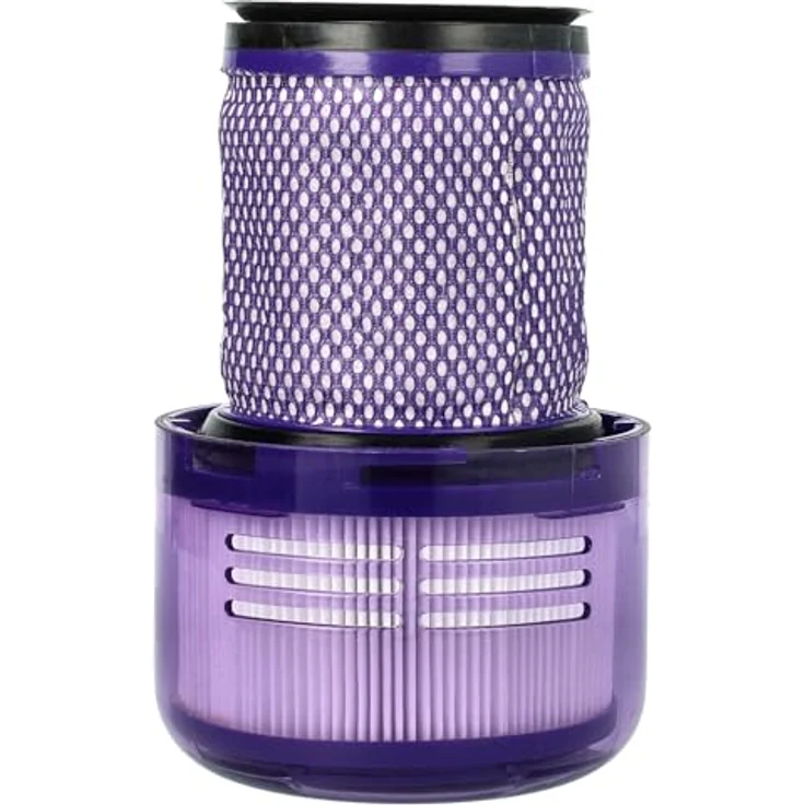 vhbw Staubsaugerfilter kompatibel mit Dyson SV17, V11 Animal Plus, SV15 - Schmutzfilter, Filtereinheit, abwaschbar, weiß – Bild 1