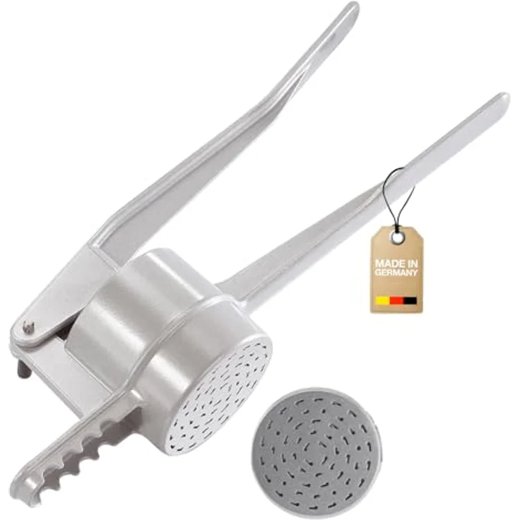 Westmark Spätzle--Kartoffelpresse, Mit Spezial-Lochung für Spätzle wie Handgemacht, Aluminiumdruckguss, Länge: 41 cm, Spätzlechef, Silber, 61202260 – Bild 2