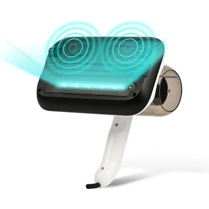 Girmi Vibra-Clean AP25 Milbensauger für Matratzen, 300 W, 12 kPa Saugkraft, UV-Lampe, Doppeltes Filtersystem (Metall + HEPA), VibraWave-Pads, leichtgewichtig – Bild 3
