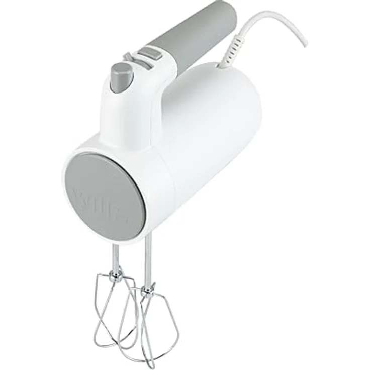 Wilfa Handmixer Easy Mix 350 | 5 Geschwindigkeiten, Boost- und Auswurf-Funktion | 2 Schneebesen, Zubehör-Halterung | 350 Watt, 1,4m Kabel | HM2W-350 (weiß-grau) – Bild 1