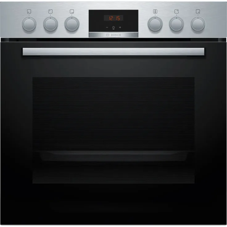 Bosch HEA513BR3 Einbau-Herd, 60 x 60 cm, Edelstahl, 3D-Heißluft für perfekte Back- und Bratergebnisse