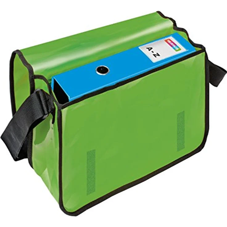 VELOFLEX Umhängetasche VELOCOLOR® 70003, LKW-Plane, grün, passend für breiten Ordner A4 – Bild 2