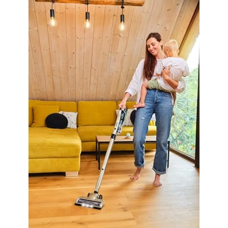 ETA Gold Power, Kabelloser 2-in-1 Hand- und Akkusauger mit Li-Ion Akku, 0,4 l Staubbehälter, LED-Düse, 35 Min. Laufzeit, beutellos – Bild 2
