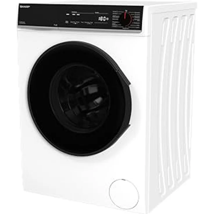 SHARP ES-PRO914WA-DE Waschmaschine Frontlader, 9kg, 1400U/min, Smarte Bedienung durch Veezy App, Dampffunktion, Inverter, 15 Programme, AquaStop, Weiß – Bild 5