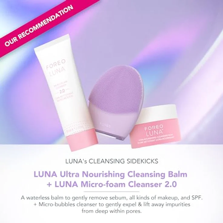 Foreo LUNA 4 Sensitive Skin, Gesichtsreinigungs- und Massagegerät mit T-Sonic-Pulsationen, ultrahygienisches Silikon, 600 Anwendungen pro Ladung, Travel-Lock-Funktion – Bild 4