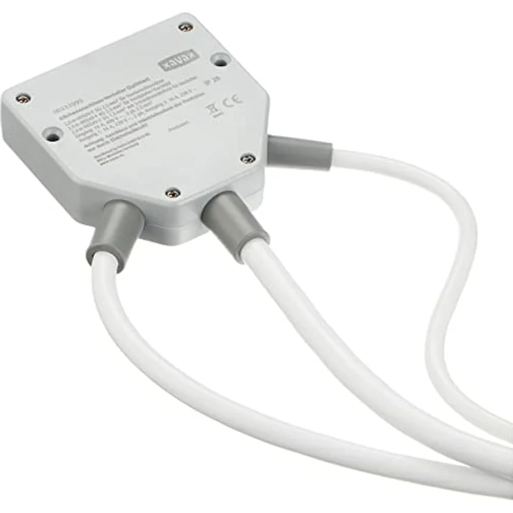 Xavax Küchenanschluss-Verteiler (Splitter-Box mit Anschlusskabeln für Kochfeld, Backofen und Herdanschlussdose, max. 11kW) Küchenanschlussbox/Herdanschluss-Verteiler – Bild 4
