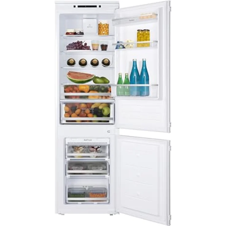 Amica EKGCS 387 931 NoFrost Kühl-Gefrier-Kombination, 190 l Kühlvolumen, 56 l Gefriervolumen, integrierbar mit LED-Beleuchtung, 41 dB – Bild 1