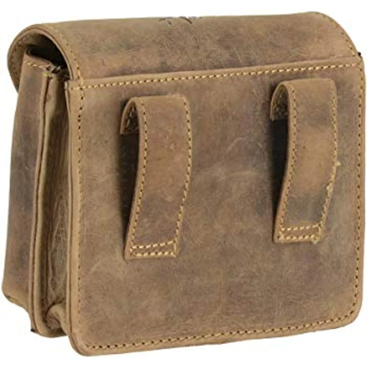 Greenburry Vintage Outdoor Gürteltasche, 100% Leder, 15 cm x 6.5 cm x 13 cm, braun – Bild 3