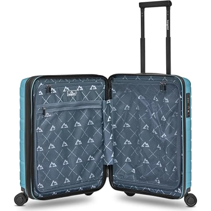 Bergpfeil Kleiner Hartschalen Kabinen-Koffer | Cabin-Trolley 40 x 22 x 55 cm aus Polypropylen | Lightweight 2,8 kg | Doppelrollen & TSA-Schloss (Travel) – Bild 5