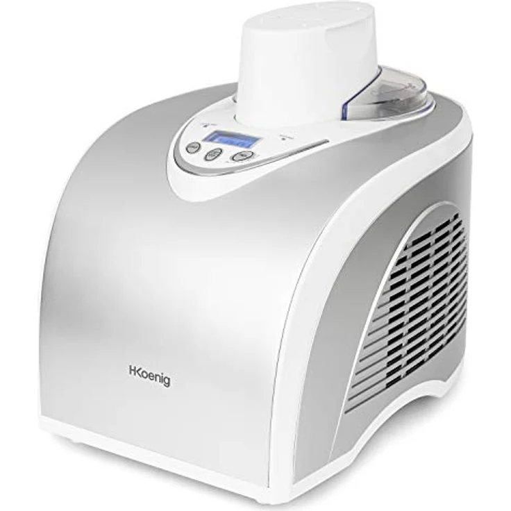 H.Koenig professionelle Eismaschine HF180 - Elektrisch - 1 L - 135 W - Kühlfunktion - Schnelle Zubereitung - Eis, Frozen Joghurt und Sorbet – Bild 4