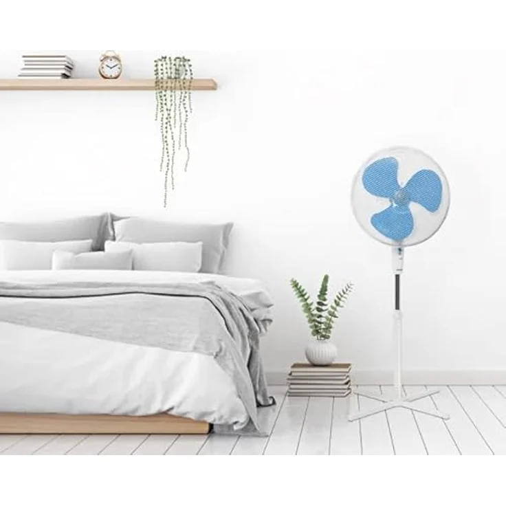 Bestron Standventilator mit Schwenkfunktion, Höhe: 122 cm, Ø 45 cm, 45 W, Weiß – Bild 5