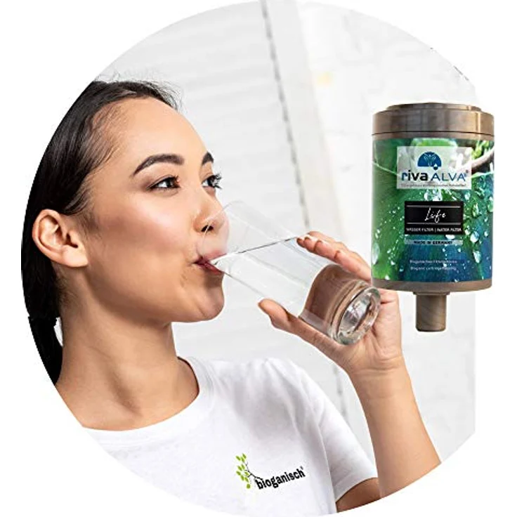 rivaALVA Life Trinkwasserfilter Ersatzkartusche, Wasserfilter Kartusche für Küche, bioganisches* Kartuschengehäuse – Bild 4