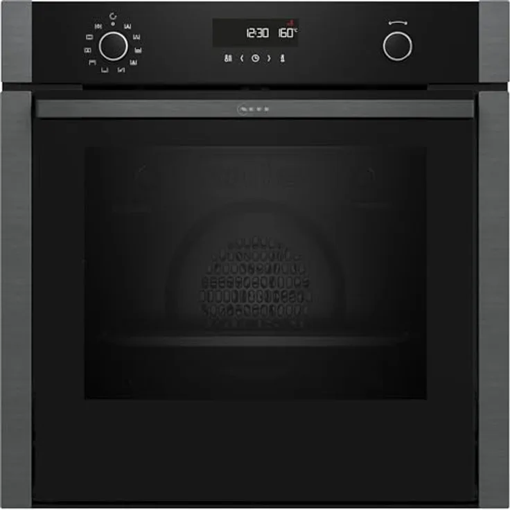 Neff B5ACH7HG3, N50, Einbaubackofen Graphite Grey Slide und Hide, Pyrolyse, 8 Beheizungsarten: CircoTherm, AirFry, LED Display, EEK: A+; Made in Germany