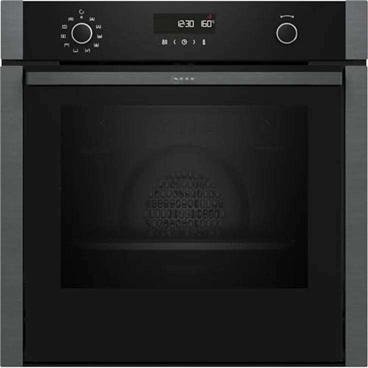 Neff B5ACH7HG3, N50, Einbaubackofen Graphite Grey Slide und Hide, Pyrolyse, 8 Beheizungsarten: CircoTherm, AirFry, LED Display, EEK: A+; Made in Germany – Bild 1