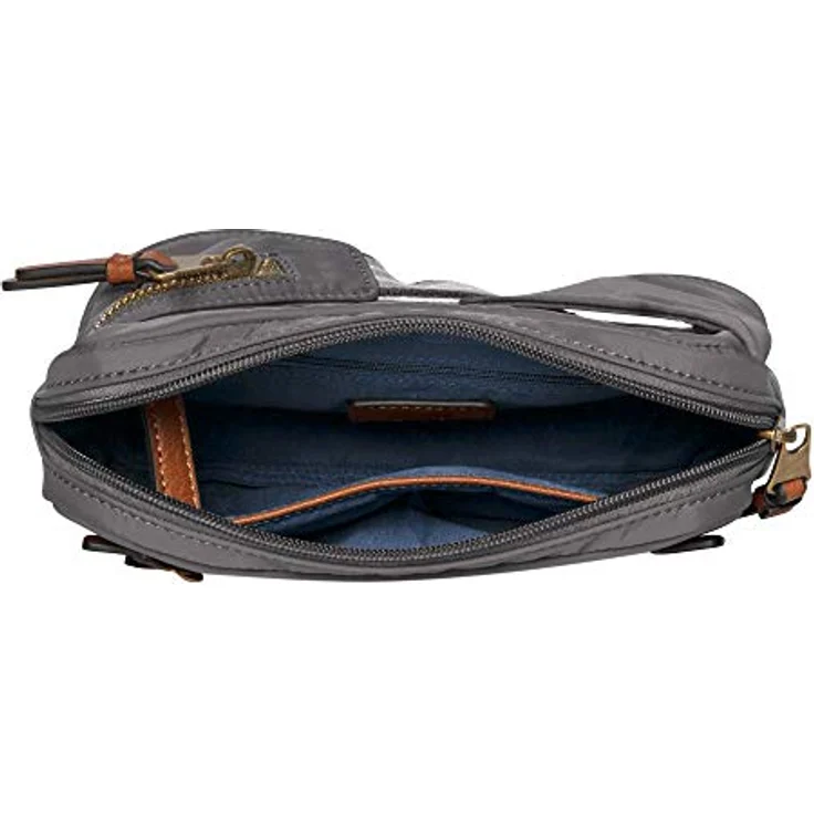 camel active Bari Gürteltasche, 18 cm grau, 100% Nylon, kompakte Umhängetasche – Bild 4