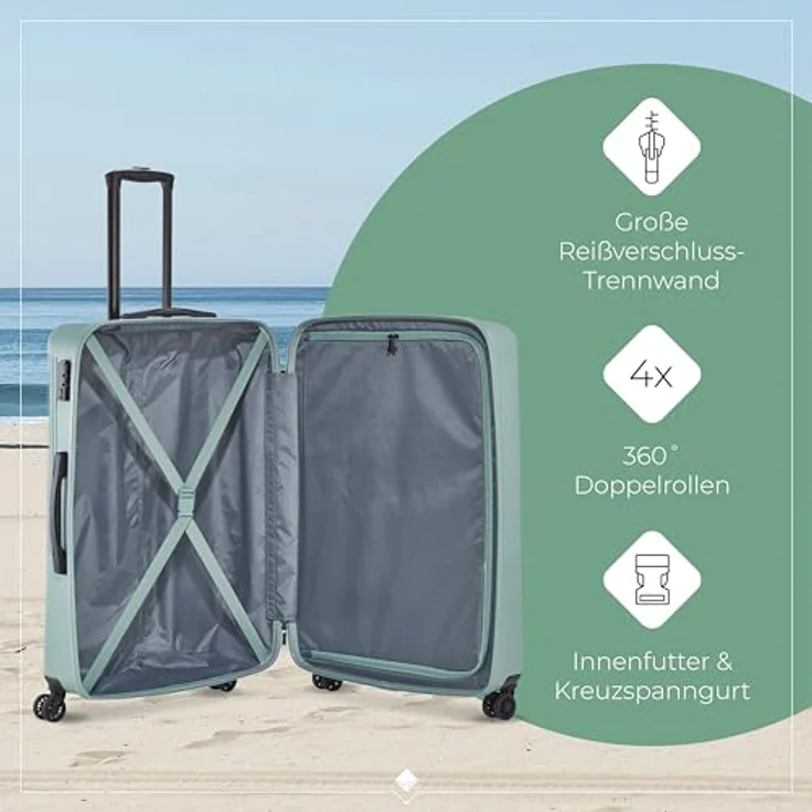 Travelite Bali Trolley L 77 Mint, 96 l Volumen – Bild 5