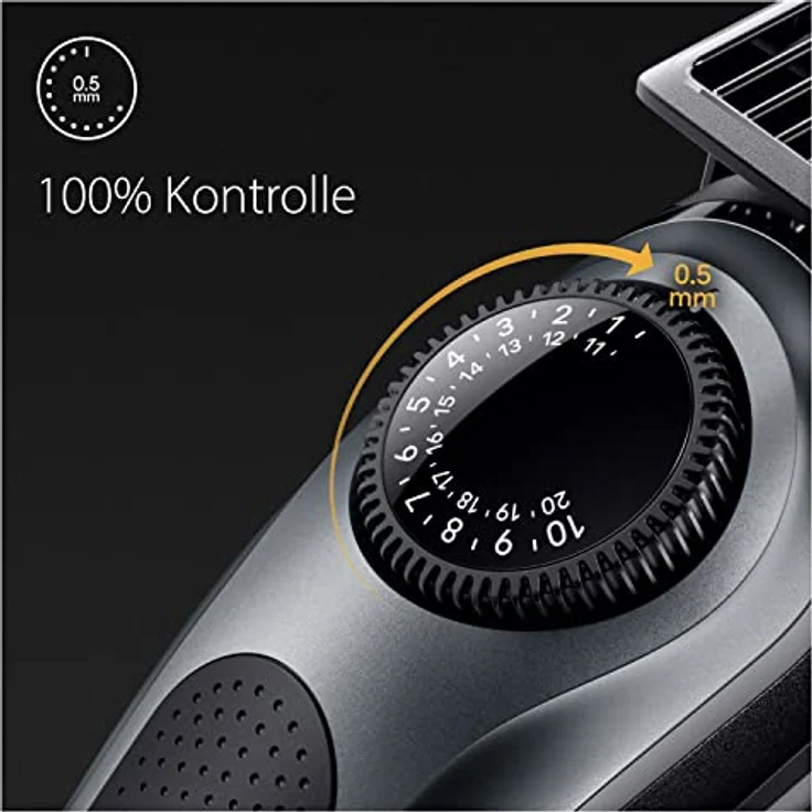 Braun Barttrimmer, Trimmer/Haarschneider Herren, Haarschneidemaschine mit ultrascharfer Klinge, 40 Längeneinstellungen, Tasche, 100 Min. kabellose Laufzeit, wasserdicht, Geschenk Mann, BT5450 – Bild 4