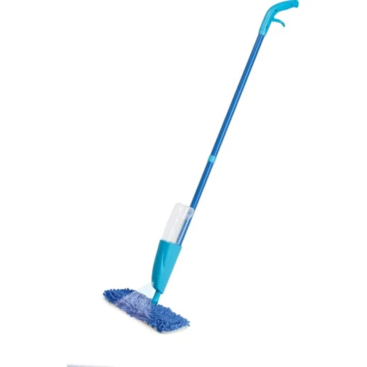 Spontex Quick Spray Duo Set - Mop mit integriertem Sprühgerät, 19800148, Weiß/Blau, Grande