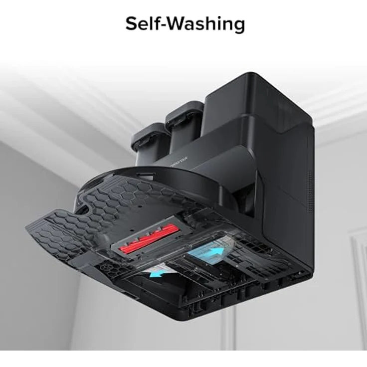 Roborock S7 Max Ultra, Saugwischroboter mit 5500 Pa Saugleistung, selbstentleerender Absaugstation, Ultraschall-Wischsystem, Schwarz-Grau – Bild 8