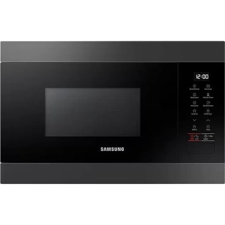 Samsung MS 22M8254AM, Mikrowelle mit Grillfunktion und 22 Liter Innenraum, Edelstahl