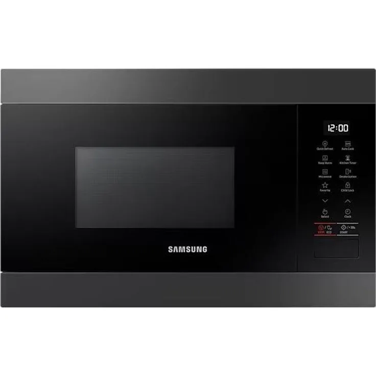 Samsung MS 22M8254AM, Mikrowelle mit Grillfunktion und 22 Liter Innenraum, Edelstahl