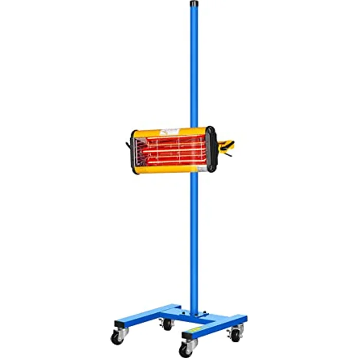 MSW IR-DRYER1000, Infrarot Lacktrockner Strahler, 1100 W für Kfz-Werkstätten, rot – Bild 5