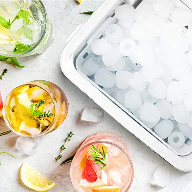 Duronic ICM120 Automatische Eiswürfelmaschine | 9 Eiswürfel in 7-9 min | 1,5 L Wassertank | Bis zu 12 kg pro 24 Stunden | 600 g Kapazität | Eismaschine 120W | Eiswürfelbereiter – Bild 2