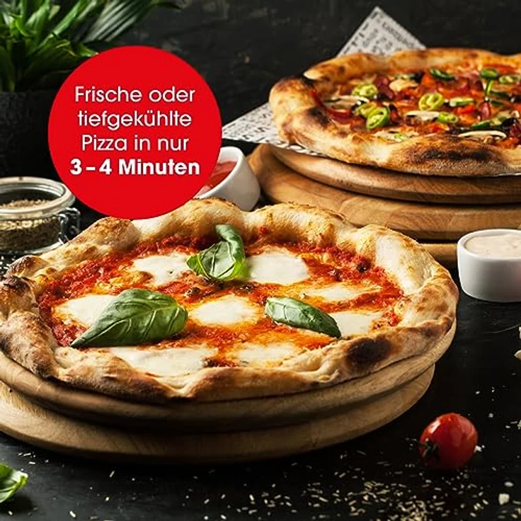 DS Produkte GOURMETmaxx Pizza Maker mit Temperatureinstellung und herausnehmbarem Pizzastein, bis zu 420°C, GS-geprüft – Bild 4