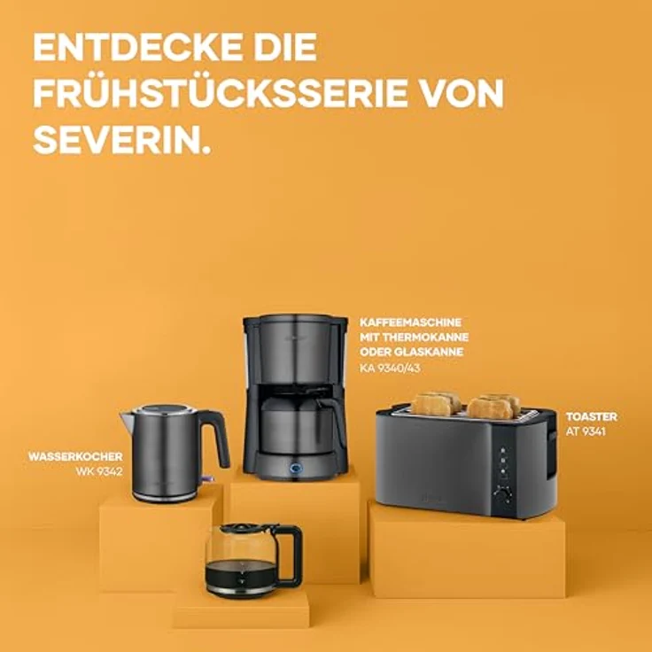 Severin KA 9343 Filterkaffeemaschine, 8 Tassen, Schwarz, mit Thermosbehälter und Tropf-Stopp-Funktion – Bild 8