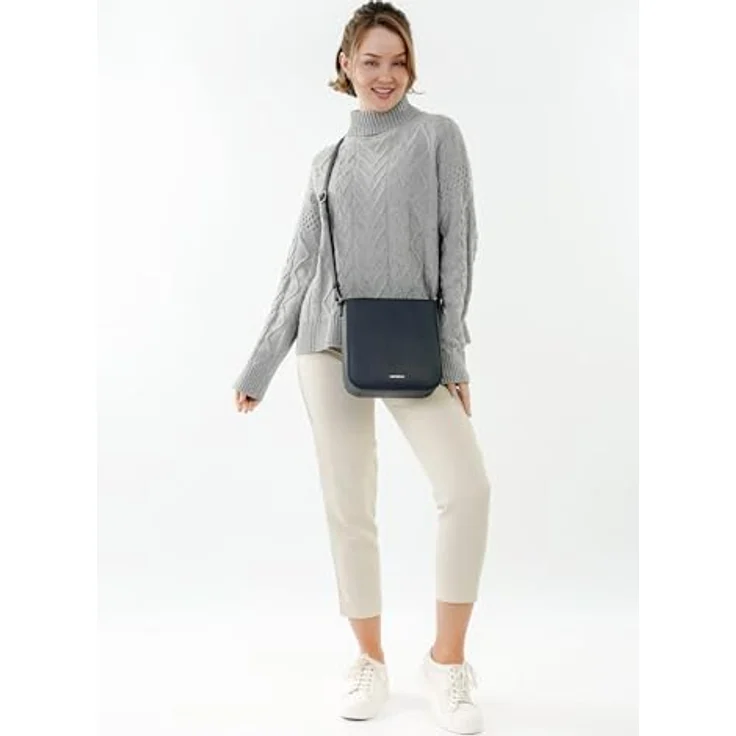 "EMILY & NOAH Umhängetasche E&N Ella, für Damen, zweifarbiges Design, vegane Materialien, PETA-Approved Vegan" – Bild 2
